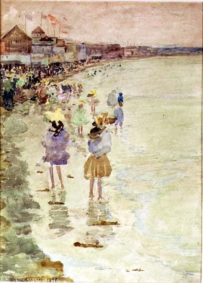 Crescent Beach by Maurice Brazil Prendergast