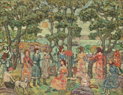 Landscape with Figures by Maurice Brazil Prendergast