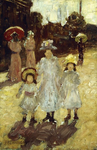 Sunday Morning in Paris by Maurice Brazil Prendergast