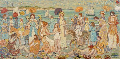 The Beach No. 3 by Maurice Brazil Prendergast