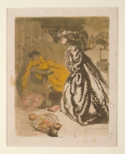 Two Women in a Park by Maurice Delcourt