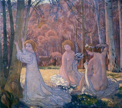 Figures in Spring Landscape Sacred Grove by Maurice Denis