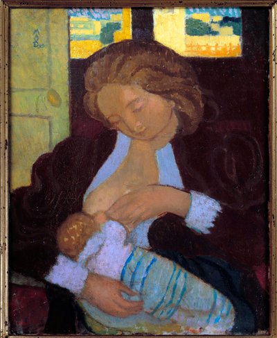 Young Woman Breastfeeding by Maurice Denis