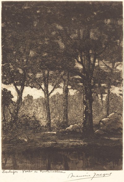 Barbizon: Forest of Fontainebleau by Maurice Jacque