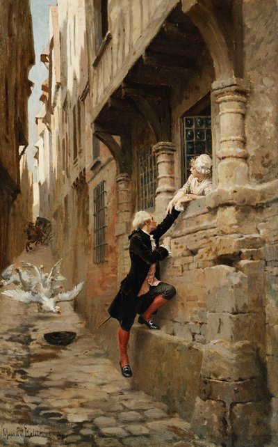 A Narrow Escape by Maurice Leloir