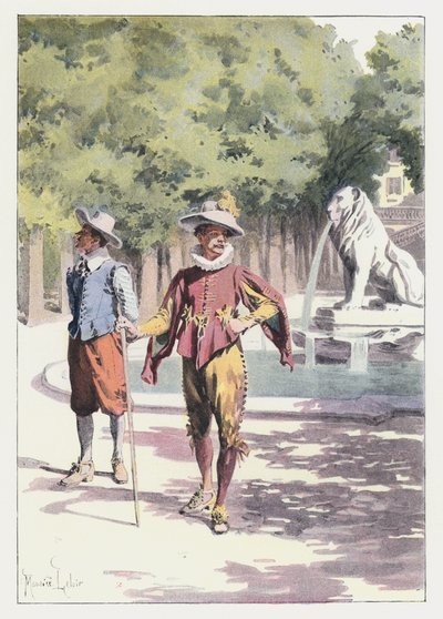 Illustration for Gil Blas by Maurice Leloir