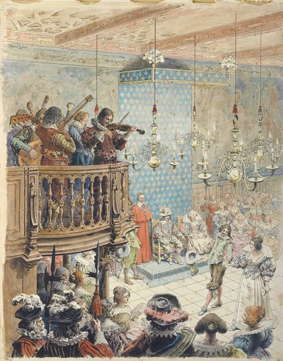 Richelieu at a Ball by Maurice Leloir