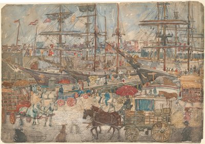 Docks, East Boston by Maurice Brazil Prendergast