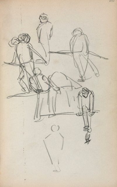 Italian Sketchbook: Figures (page 200) by Maurice Prendergast