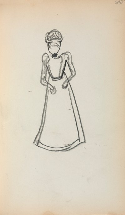 Italian Sketchbook: Standing Woman (page 240) by Maurice Prendergast