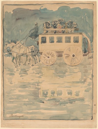 Parisian Omnibus by Maurice Brazil Prendergast