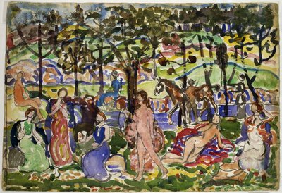 Park Scene by Maurice Prendergast
