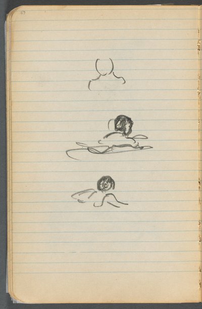 Sketchbook, page 069: Figures by Maurice Prendergast