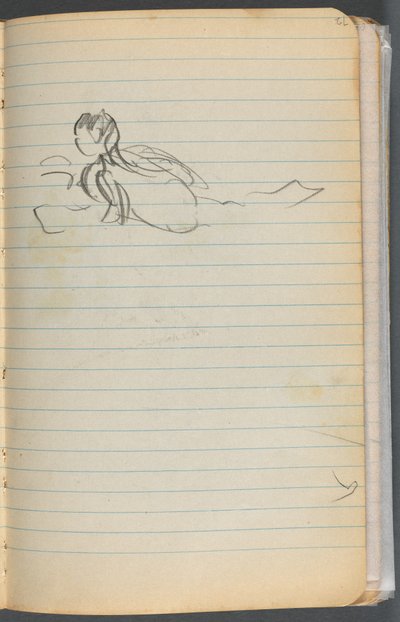 Sketchbook: Swimming Figure by Maurice Prendergast