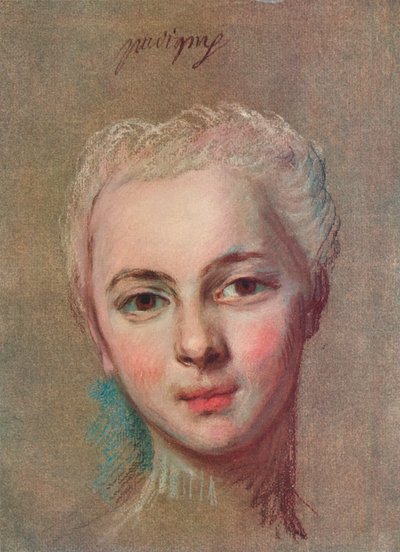 Mademoiselle Puvigny by Maurice Quentin de La Tour