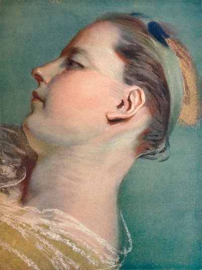 Tete Penchee, c1752 by Maurice Quentin de La Tour
