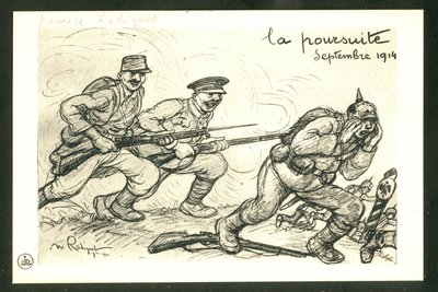 Postcard, Satirical in B & W by Maurice Radiguet