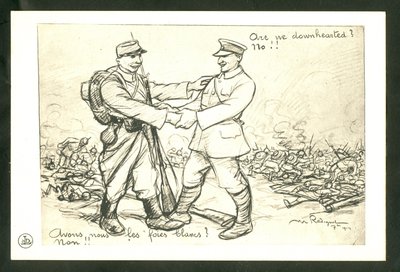 Postcard, Satirical in B & W by Maurice Radiguet