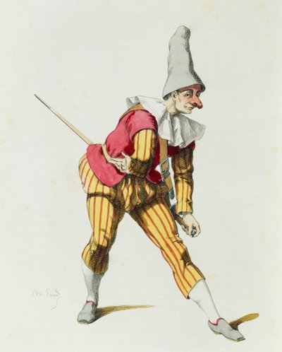 Giangurgolo in 1625, by Maurice Sand by Maurice Sand