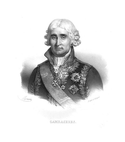 Jean Jacques Regis de Cambaceres, c1820s by Maurin