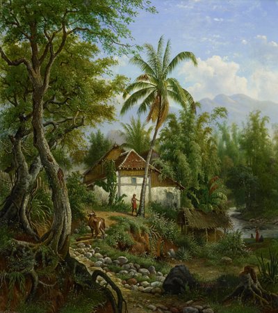 Indian Landscape by Maurits E.H.R. van den Kerkhoff