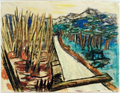 Evening Landscape (Ohlstadt) by Max Beckmann