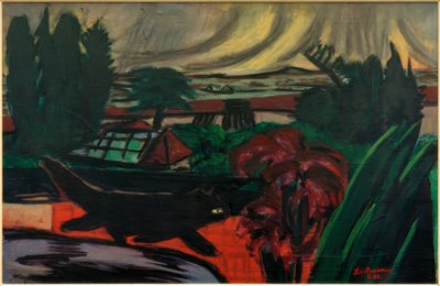 Evening Garden in a Thunderstorm by Max Beckmann