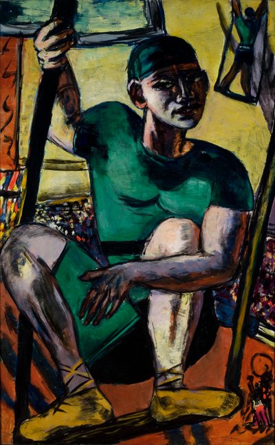 Acrobat on the Trapeze by Max Beckmann