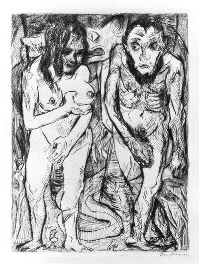 Adam and Eve by Max Beckmann