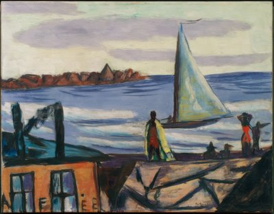 View of the Bath at Bandol by Max Beckmann