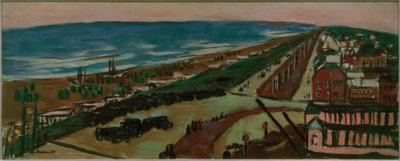 View of Zandvoort in the Evening by Max Beckmann