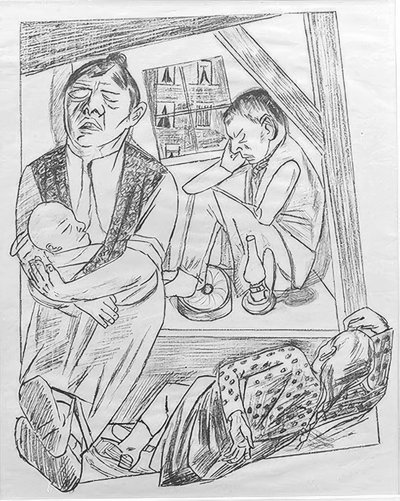 The Night by Max Beckmann