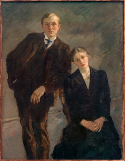 Double Portrait of Max Beckmann and Minna Beckmann-Tube by Max Beckmann