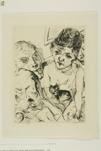 Evening, plate ten from Faces by Max Beckmann