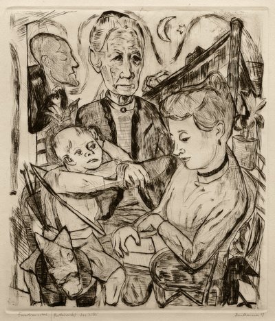 Family Scene by Max Beckmann