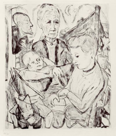 Family Scene by Max Beckmann