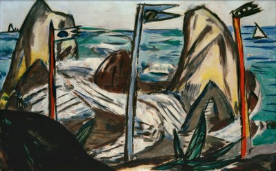 Rocks near Bandol by Max Beckmann