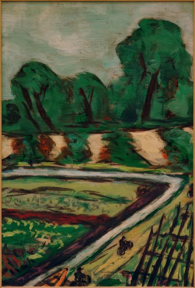 Dutch Bicycle Path by Max Beckmann