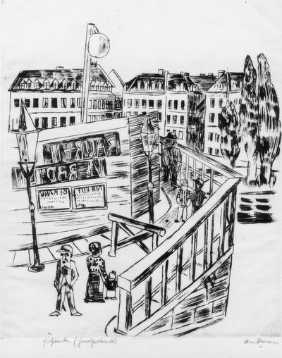 Wooden Bridge by Max Beckmann
