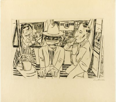 In the Tram by Max Beckmann