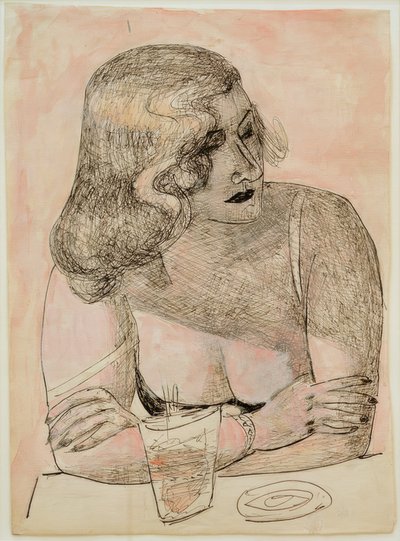 Young Woman with Glass by Max Beckmann