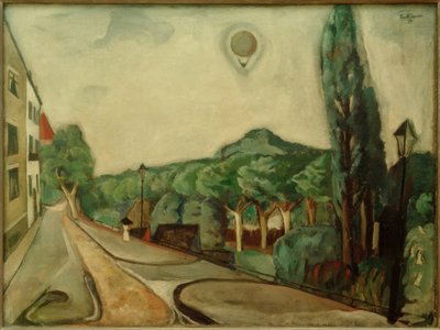 Landscape with Balloon by Max Beckmann
