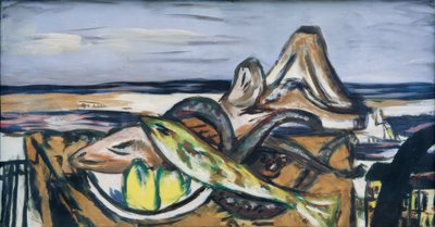 Landscape with Seafood by Max Beckmann