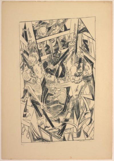 Malepartus, plate eight from Die Hölle by Max Beckmann