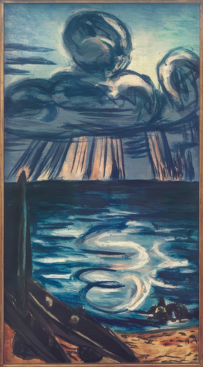 Sea with Large Cloud by Max Beckmann
