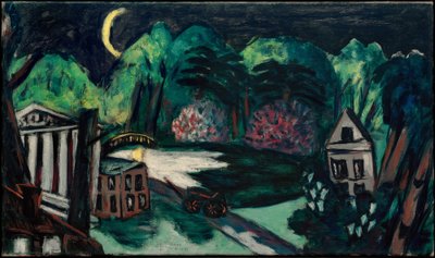 Night Park. Baden-Baden by Max Beckmann