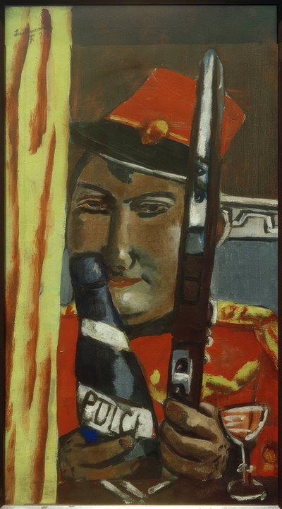 Peruvian Soldier Wants to Drink by Max Beckmann