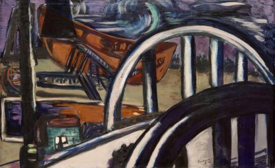 Shipyard. Iron Bridge by Max Beckmann