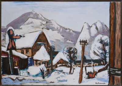 Snow Landscape Garmisch by Max Beckmann