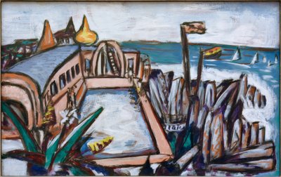 Swimming Pool Cap Martin by Max Beckmann